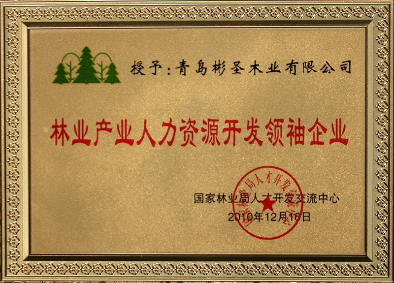 2010林(lín)業(yè)産業(yè)領袖企業(yè)